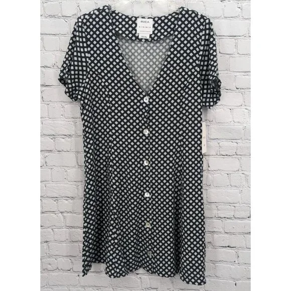 knee length dresses for ladies RVCA Womens Understated Mini Dress – ShopCGX main image 0